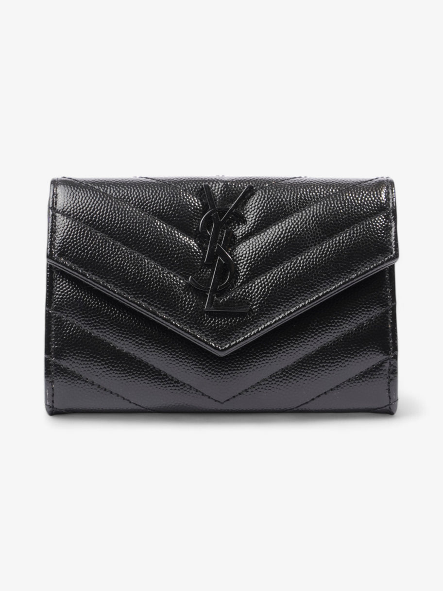 Ysl wallet black on black sale