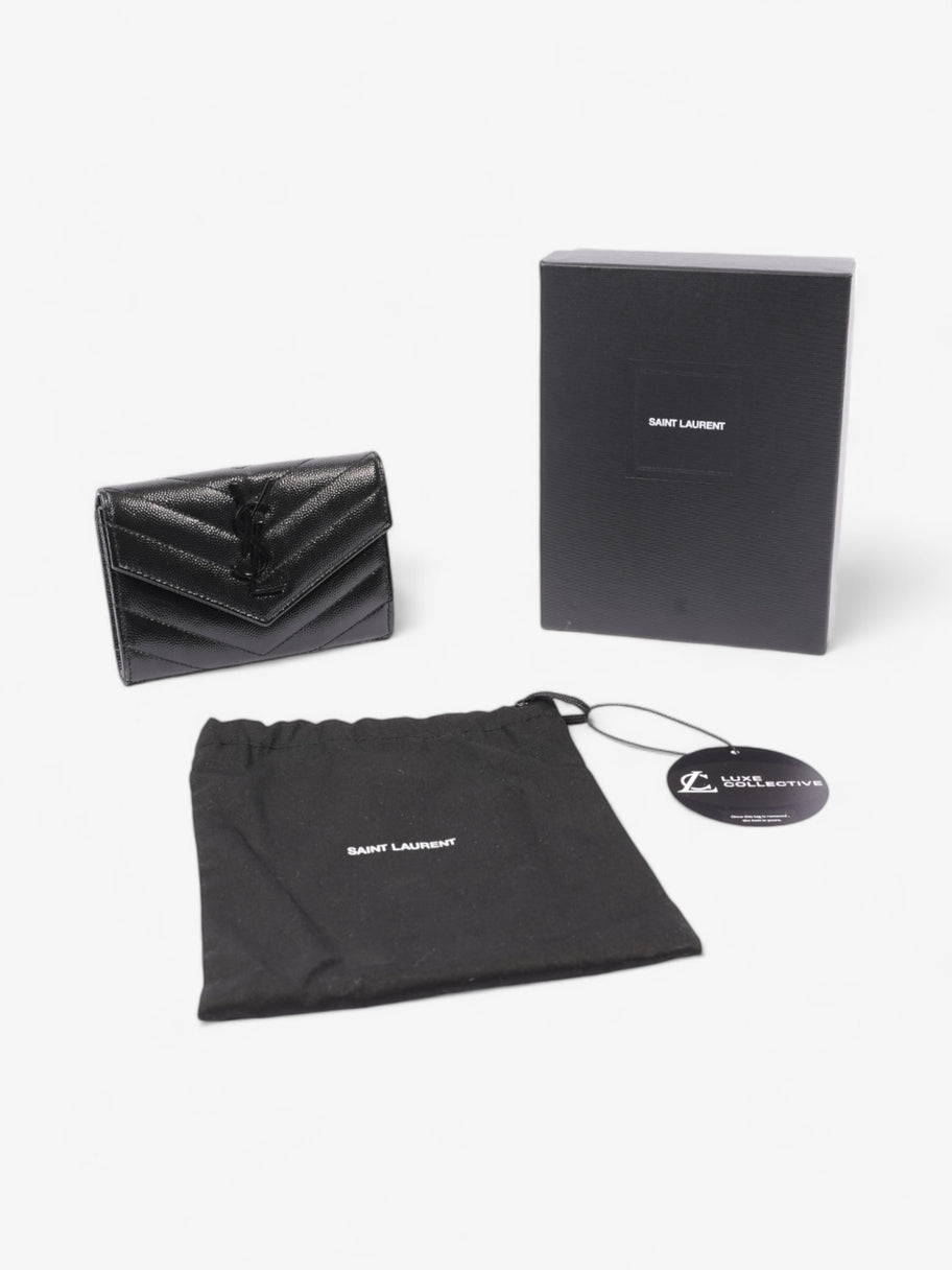 Saint Laurent Envelope Wallet Black Matelasse Leather Small Image 6