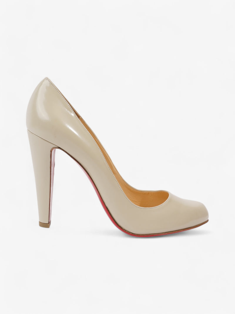  Christian Louboutin Decollete 110mm Beige Leather EU 40 UK 7