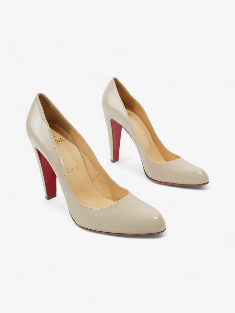  Christian Louboutin Decollete 110mm Beige Leather EU 40 UK 7