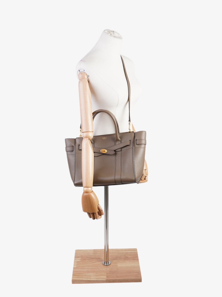 Mulberry Bayswater Taupe Grained Leather Small Image 2