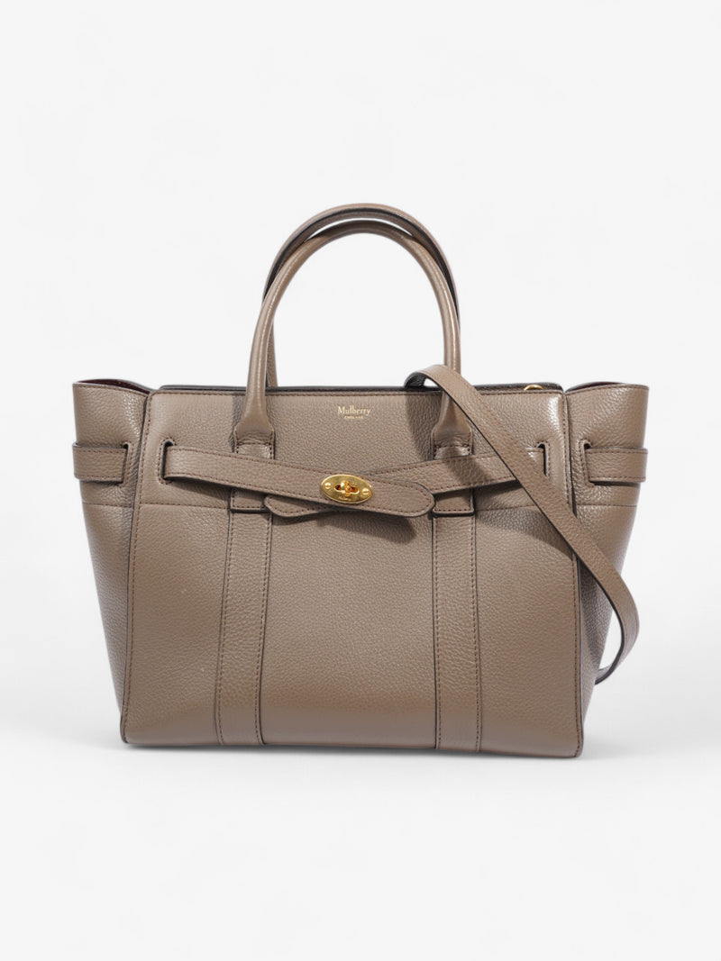  Mulberry Bayswater Taupe Grained Leather Small