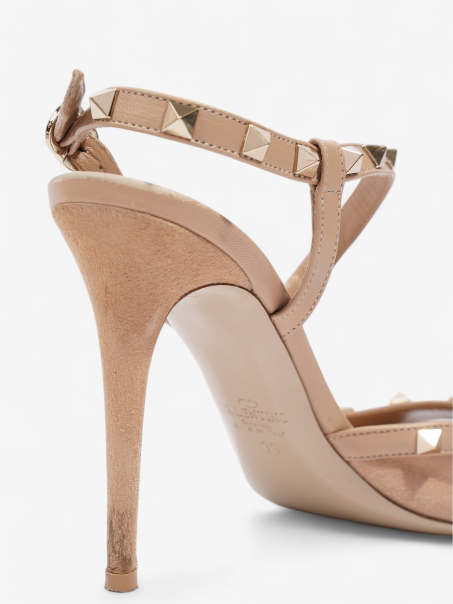 Valentino Rockstud Sandals 100 Beige  Suede EU 39 UK 6 Image 9