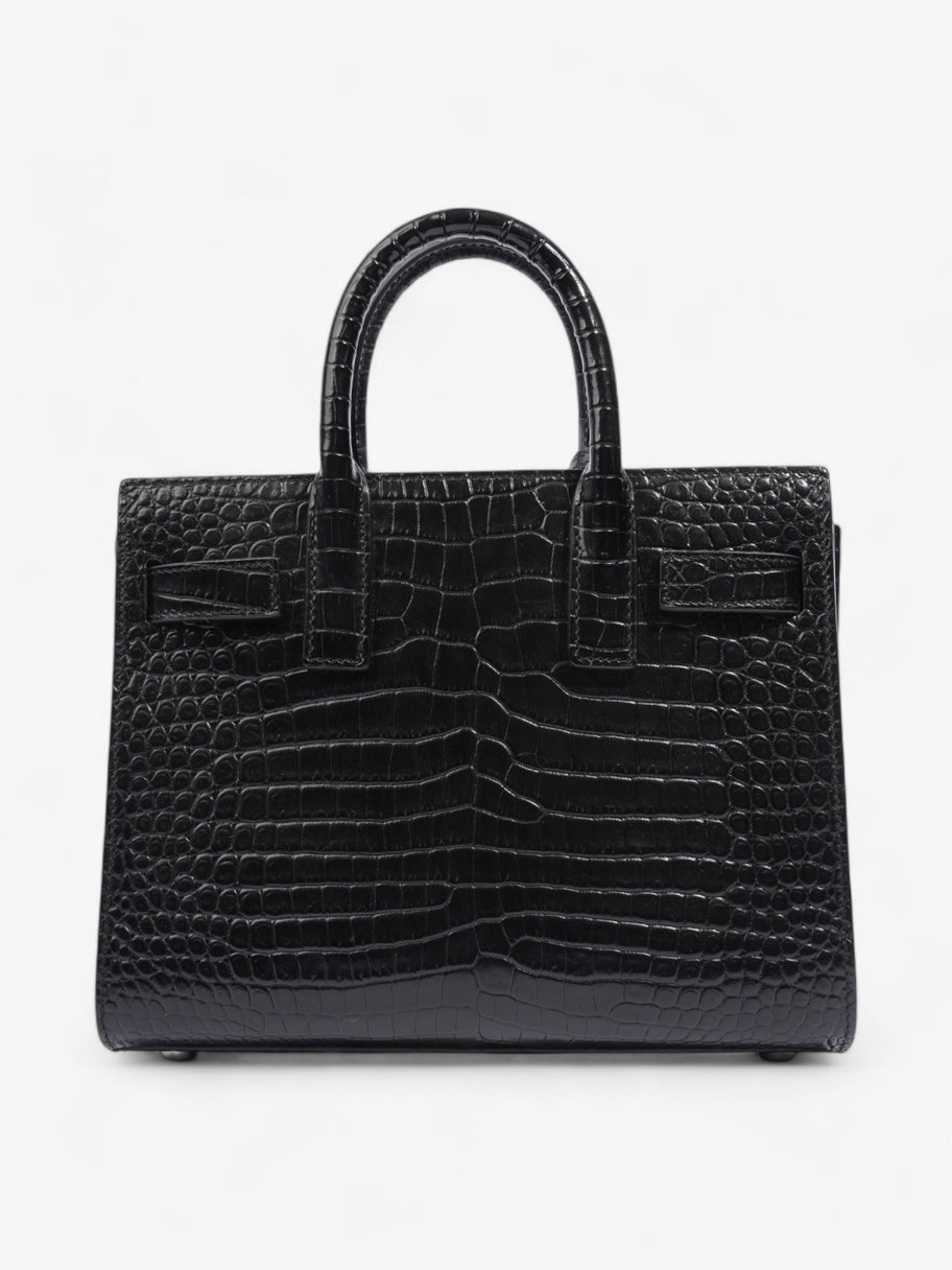 Saint Laurent Sac De Jour Black Embossed Leather Nano Image 4