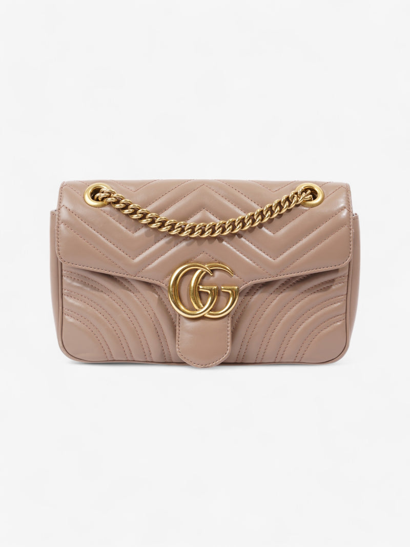  Gucci GG Marmont Dusty Pink Matelasse Leather Small