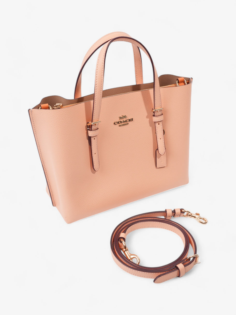 Coach Mollie Tote Pink Nude Grained Leather 25 Image 7