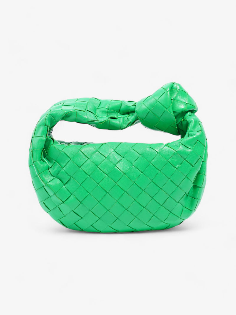  Bottega Veneta Jodie Green Intrecciato Leather Mini