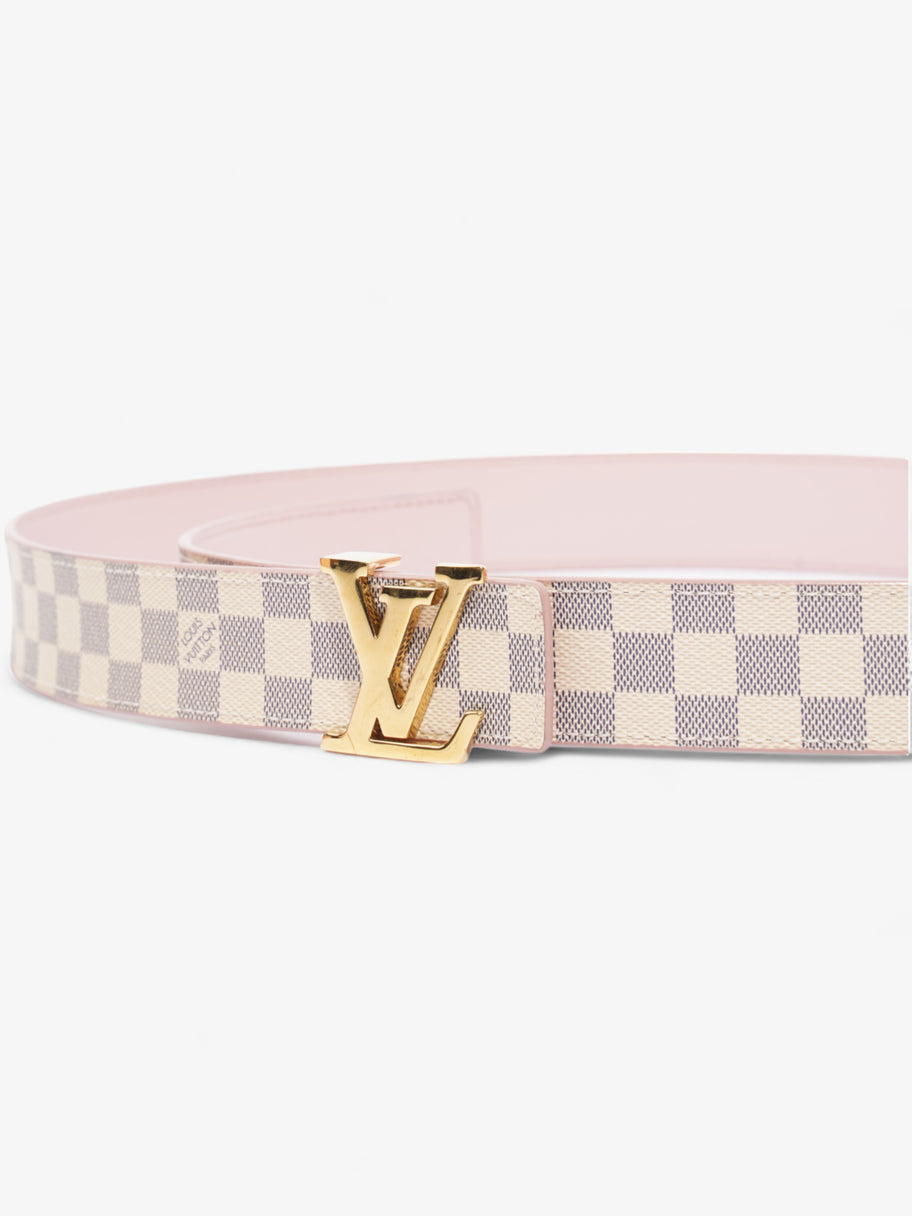 Louis Vuitton LV Initials Reversible Belt Damier Azur / Pink Canvas 85cm / 34