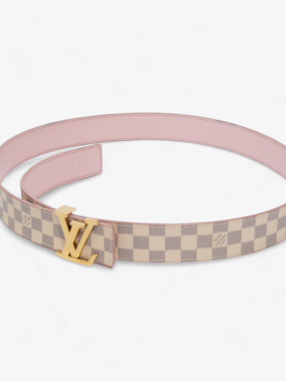 Louis Vuitton LV Initials Reversible Belt Damier Azur / Pink Canvas 85cm / 34