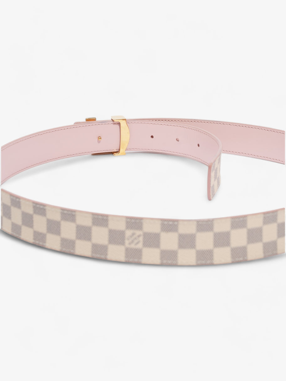 Louis Vuitton LV Initials Reversible Belt Damier Azur / Pink Canvas 85cm / 34