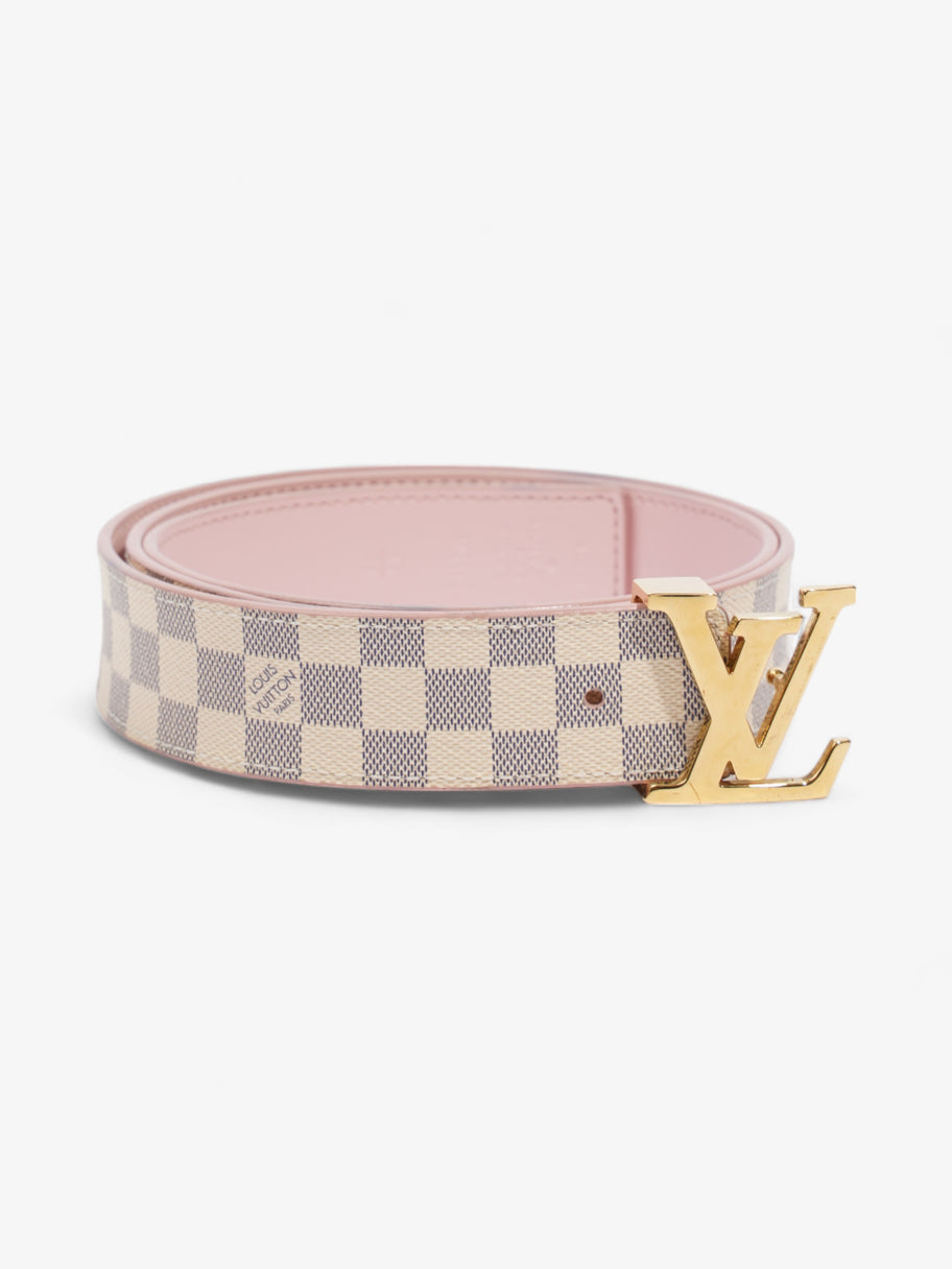 Louis Vuitton LV Initials Reversible Belt Damier Azur / Pink Canvas 85cm / 34