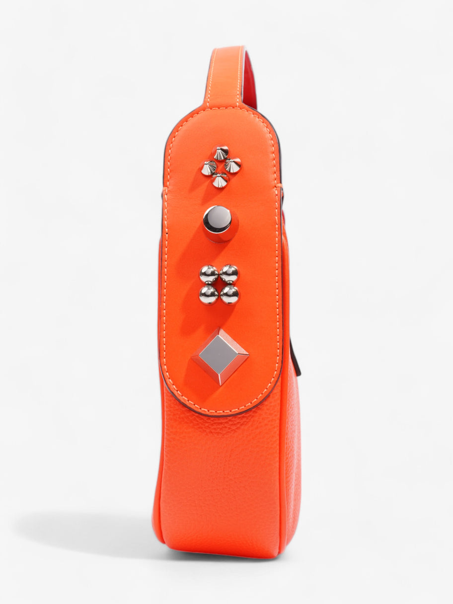 Christian Louboutin Carasky Neon Orange Leather Mini Image 3