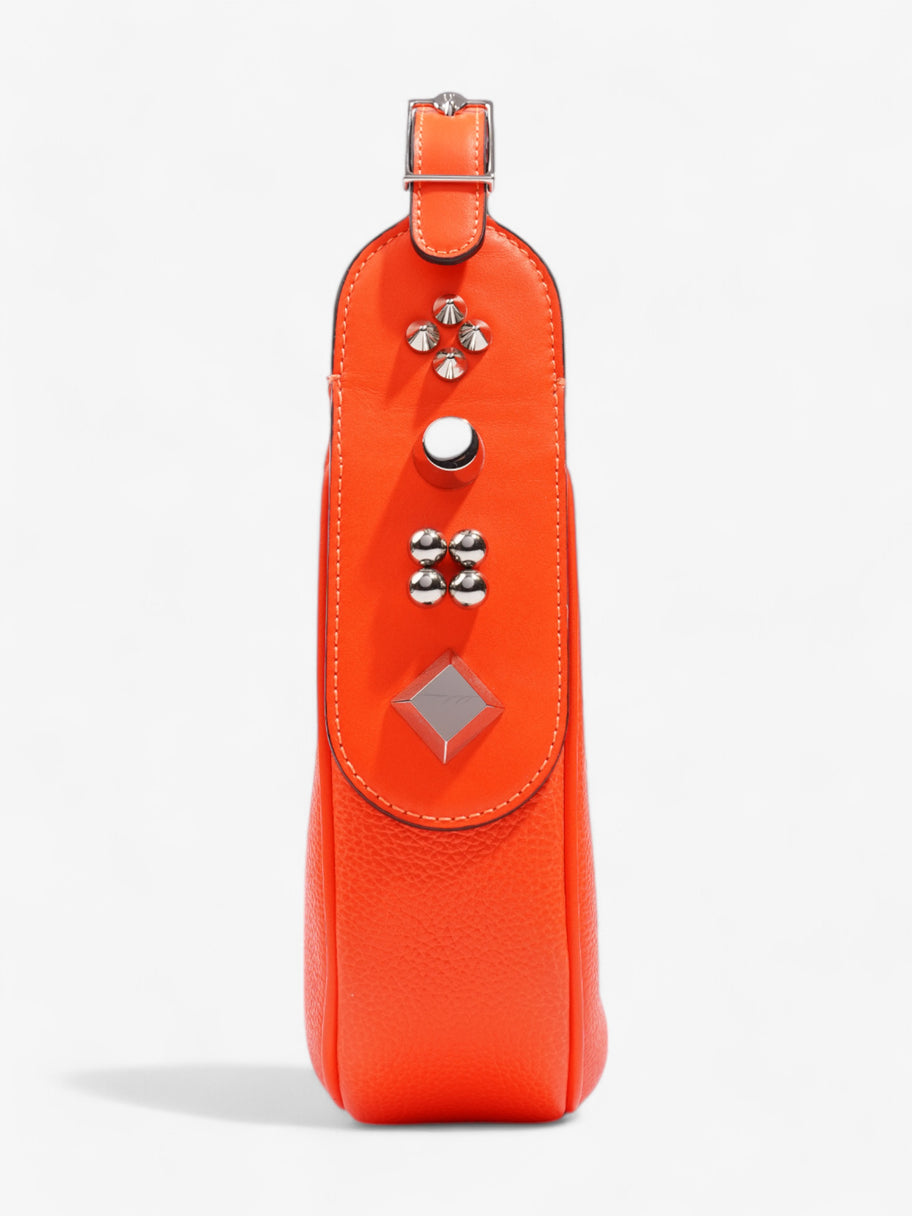 Christian Louboutin Carasky Neon Orange Leather Mini Image 5