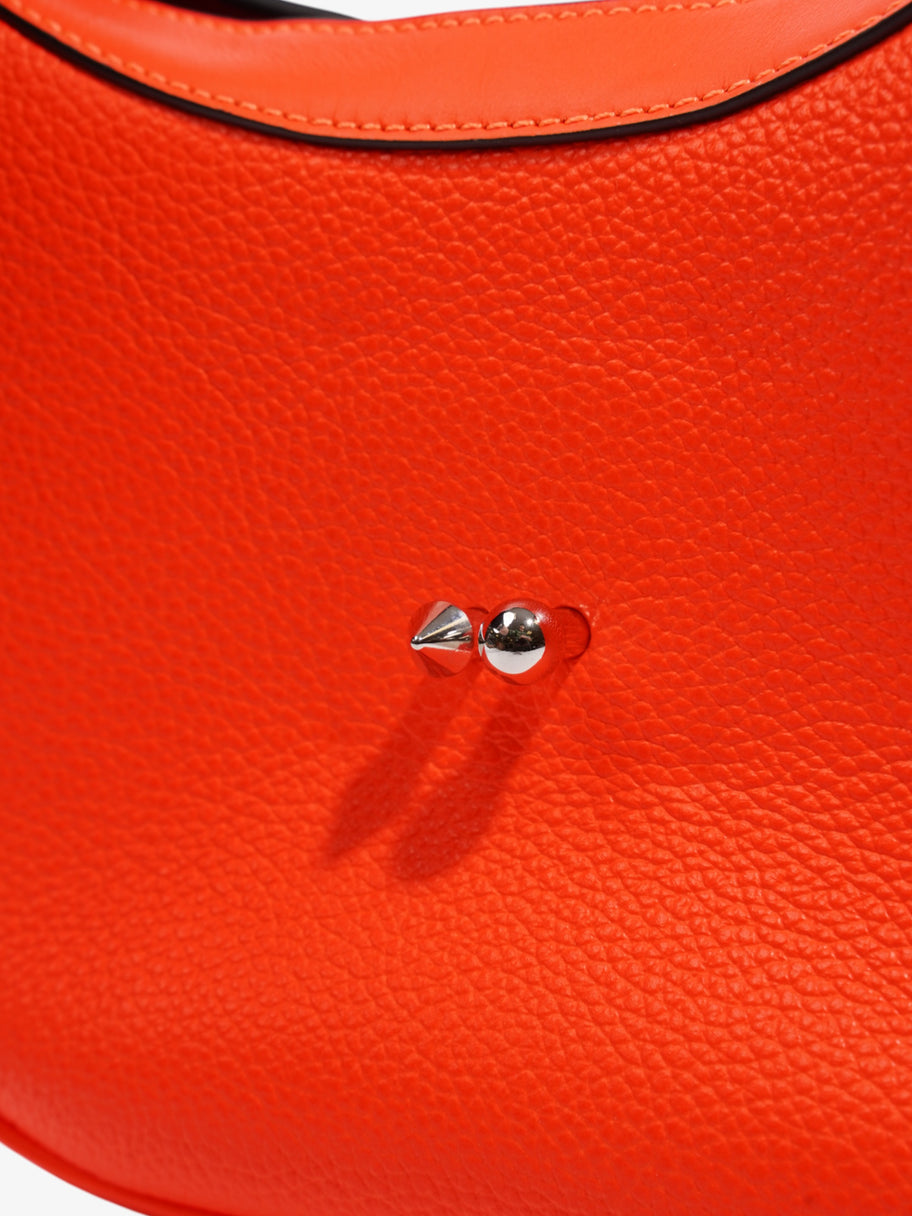 Christian Louboutin Carasky Neon Orange Leather Mini Image 8