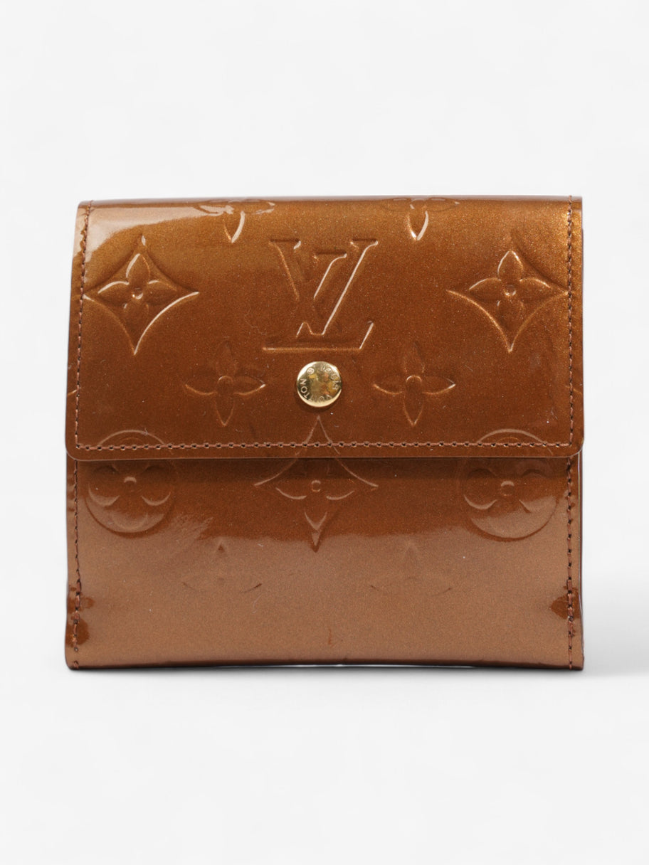 Louis Vuitton Elise Wallet Monogram Vernis / Bronze Vernis Leather Image 9