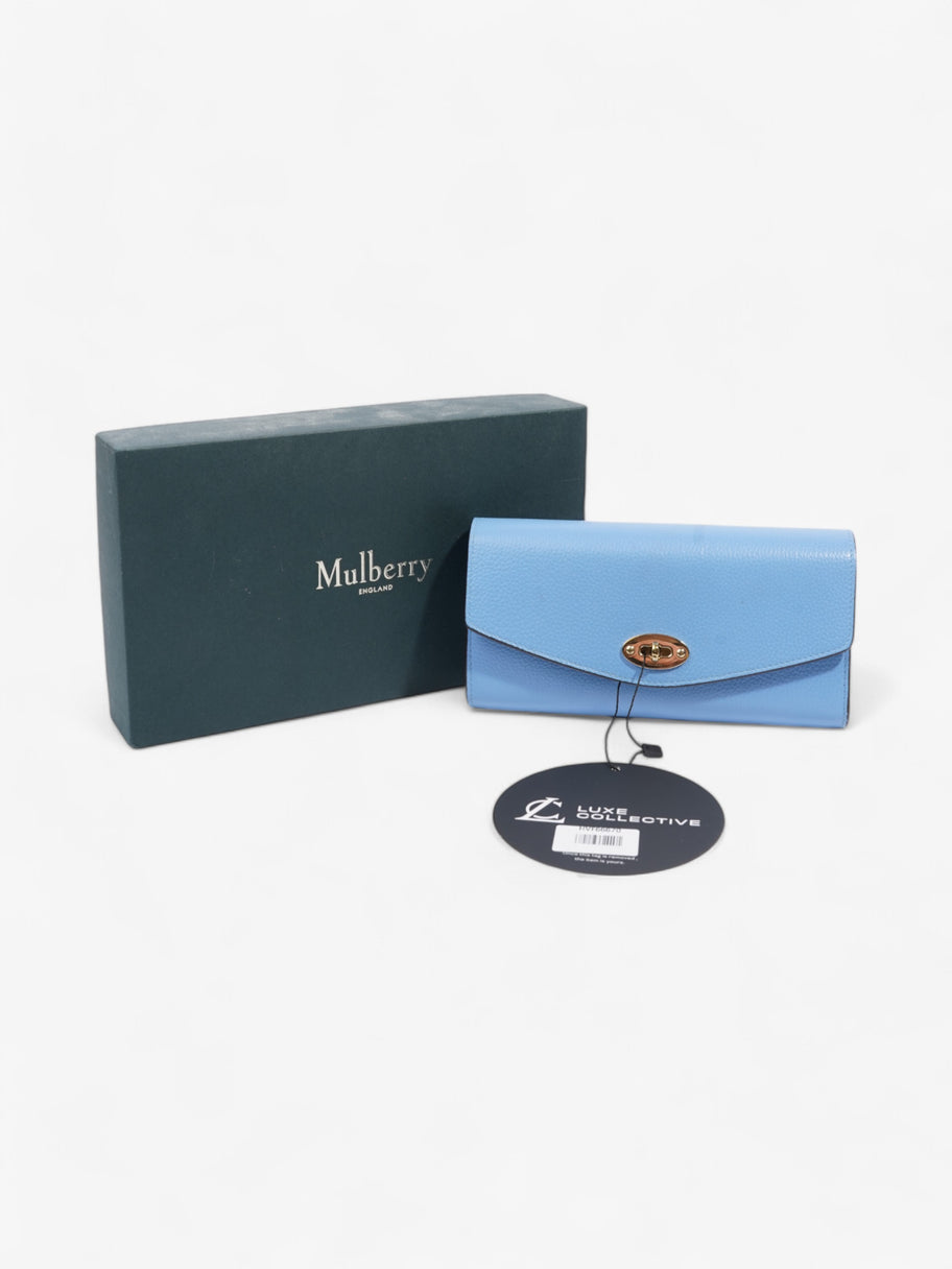 Mulberry Darley Wallet Blue Leather Small Image 8