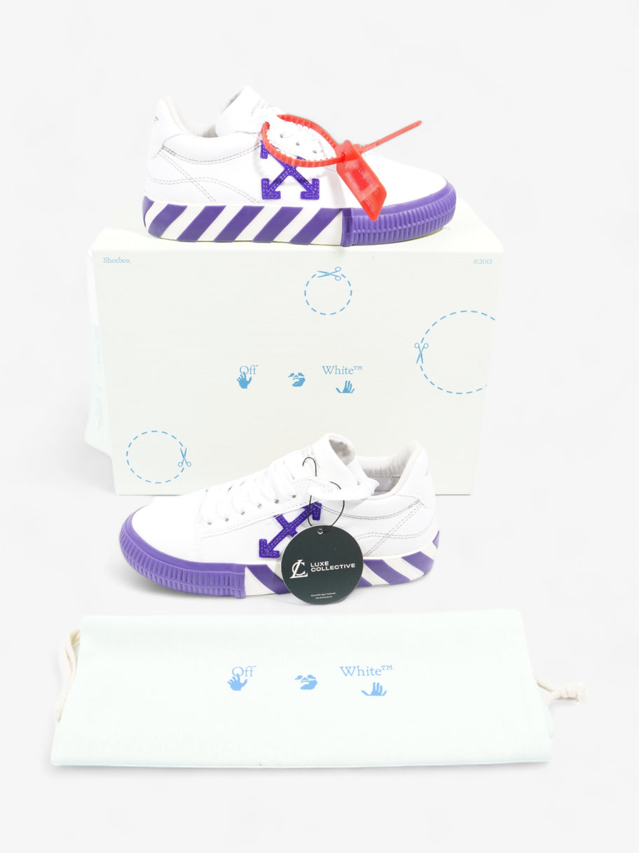 Low Vulcanized White / Violet Canvas EU 35 UK 2 Image 10