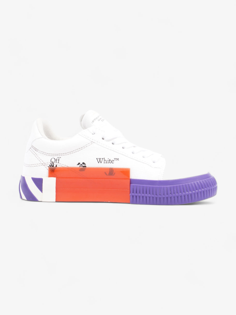 Off White Low Vulcanized White / Violet Canvas EU 35 UK 2 Image 4