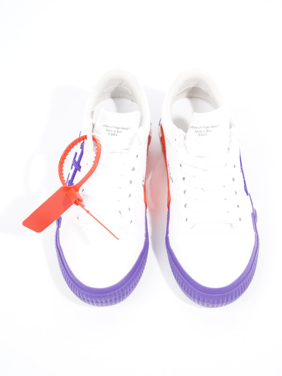 Low Vulcanized White / Violet Canvas EU 35 UK 2 Image 8