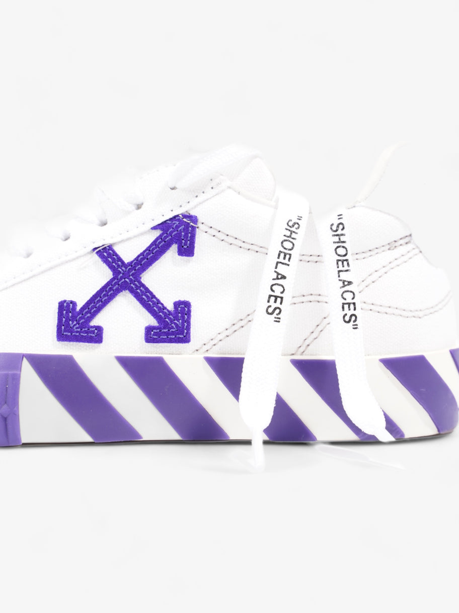 Off White Low Vulcanized White / Violet Canvas EU 35 UK 2 Image 9