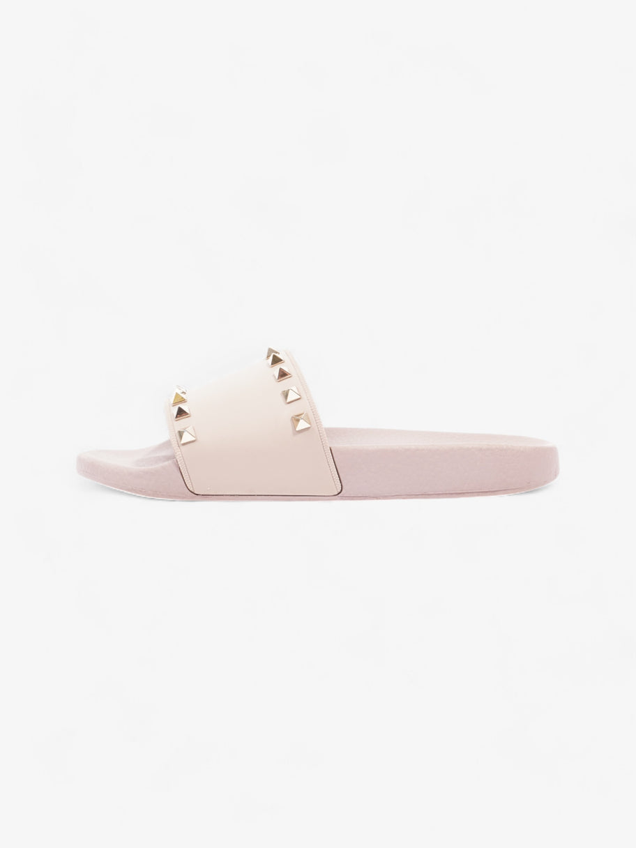 Valentino Rockstud Slides Nude / Gold Rubber EU 39 UK 6 Image 5