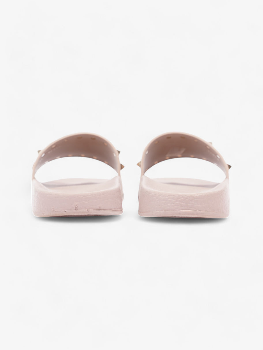 Valentino Rockstud Slides Nude / Gold Rubber EU 39 UK 6 Image 6