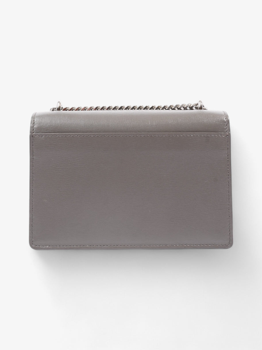 Saint Laurent Sunset Chain Wallet Grey Calfskin Leather Image 4