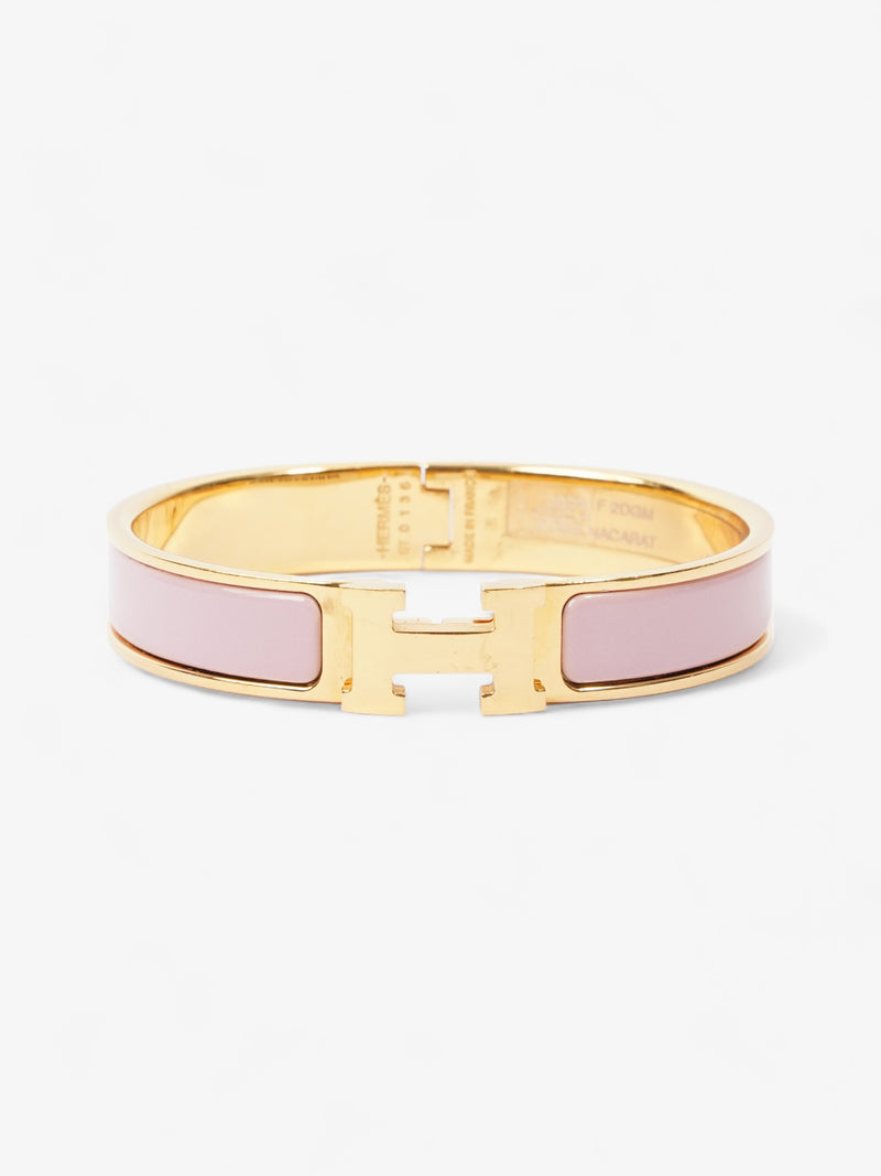  Hermes Clic H Bracelet Rose Candeur Enamel PM