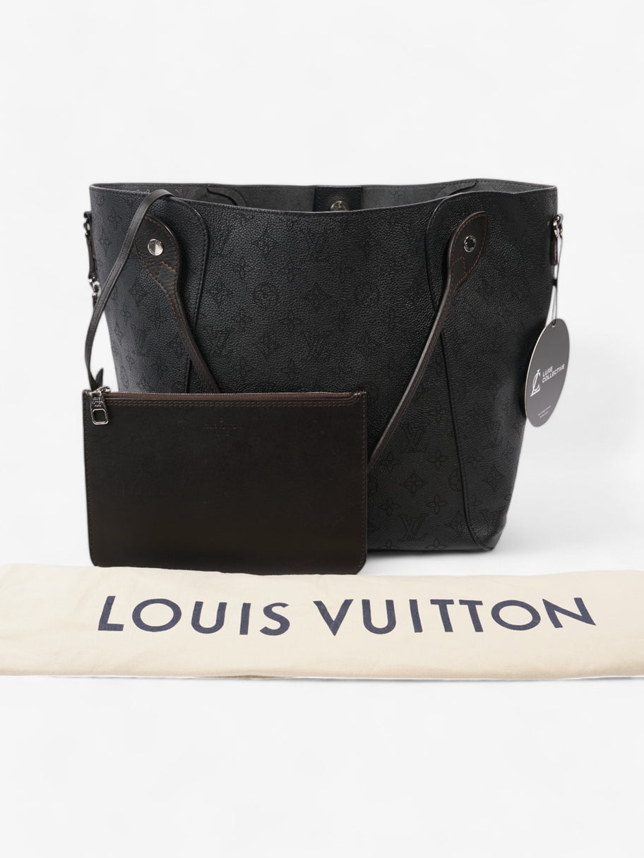 Louis Vuitton Hina Monogram Mahina / Black Calfskin Leather MM Image 12