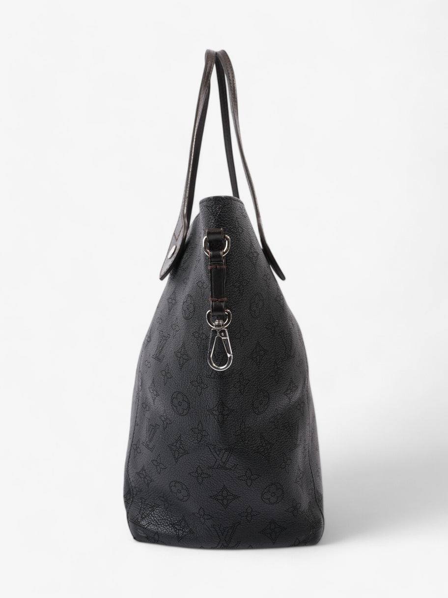 Louis Vuitton Hina Monogram Mahina / Black Calfskin Leather MM Image 4