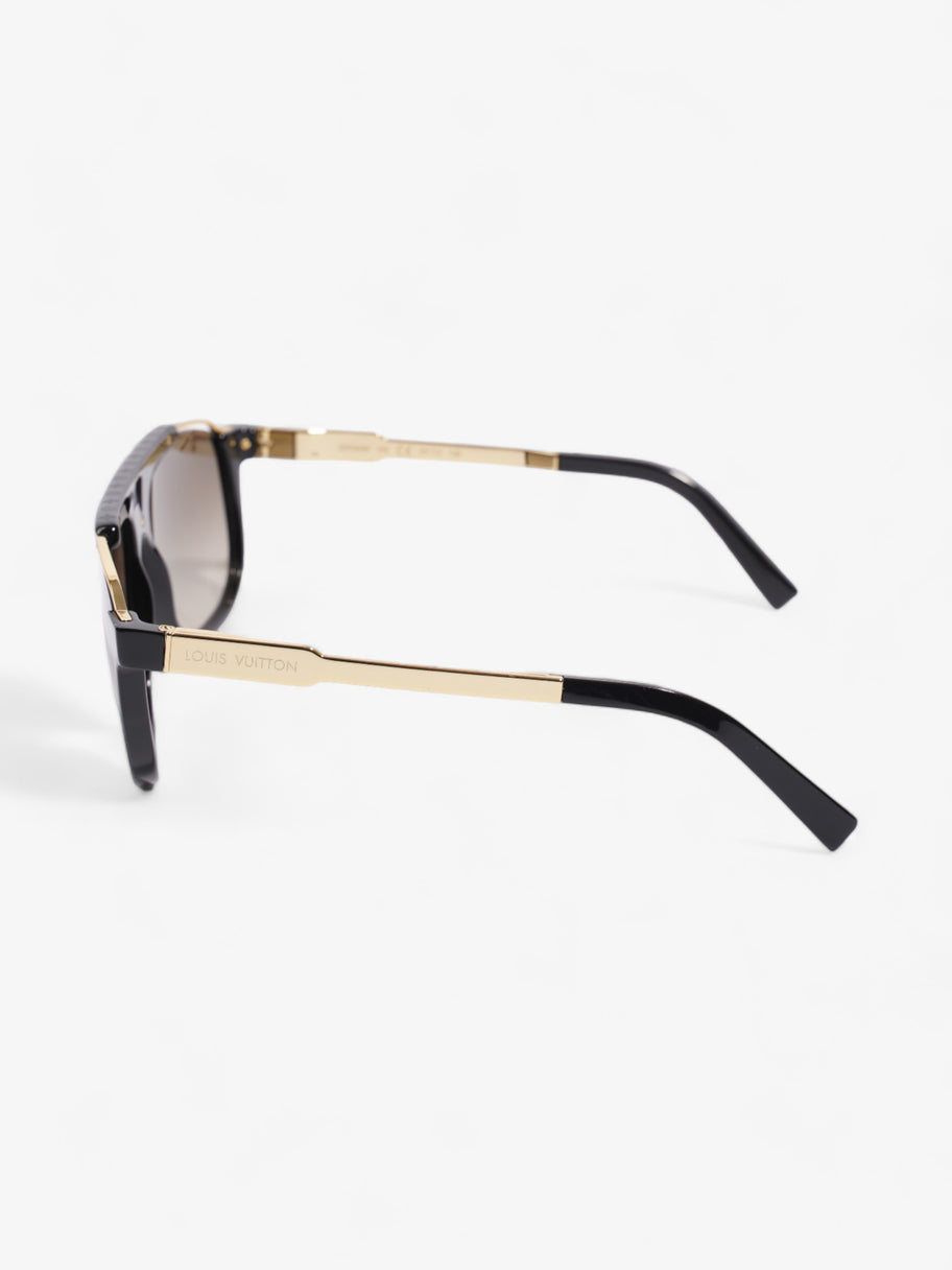 Louis Vuitton Mascot Sunglasses Black / Gold Acetate 140mm Image 2