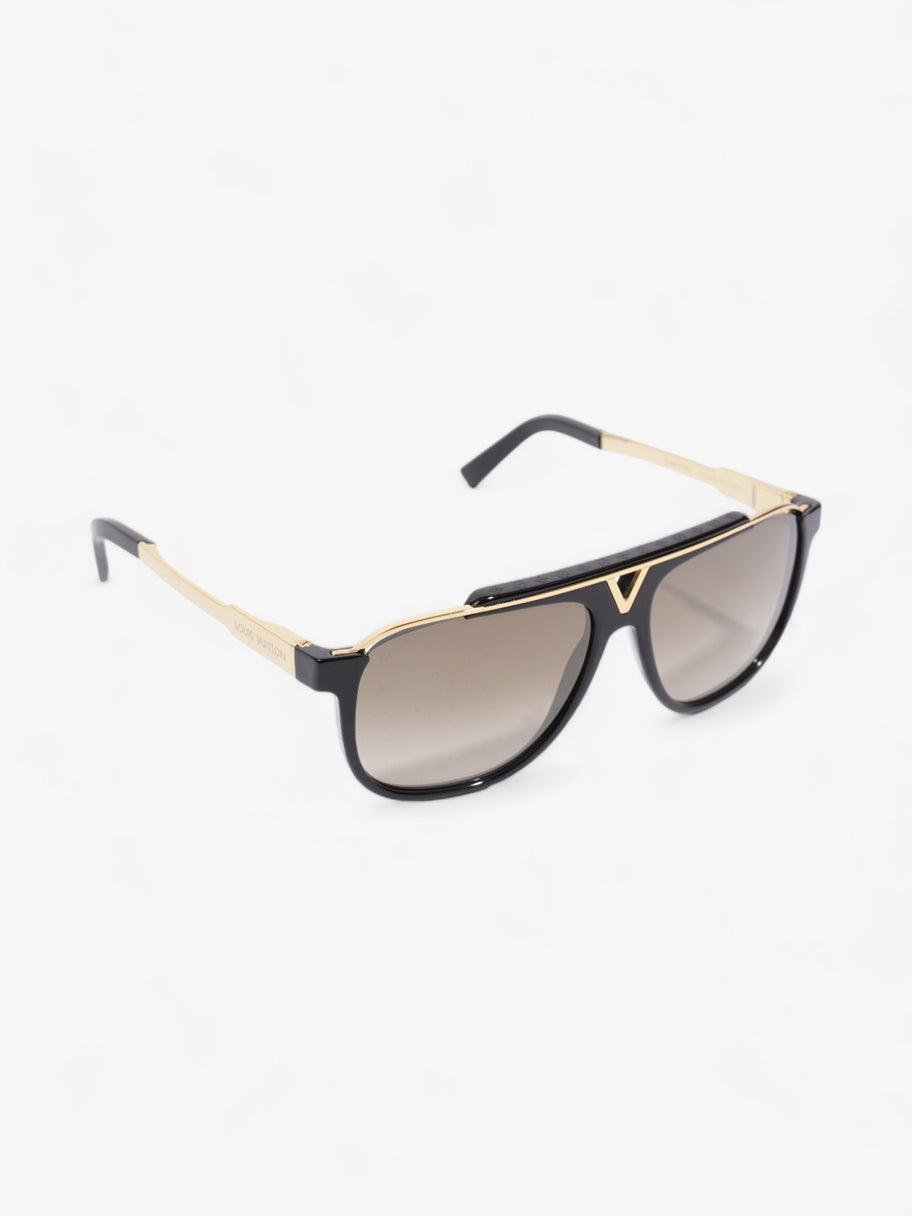 Louis Vuitton Mascot Sunglasses Black / Gold Acetate 140mm Image 5