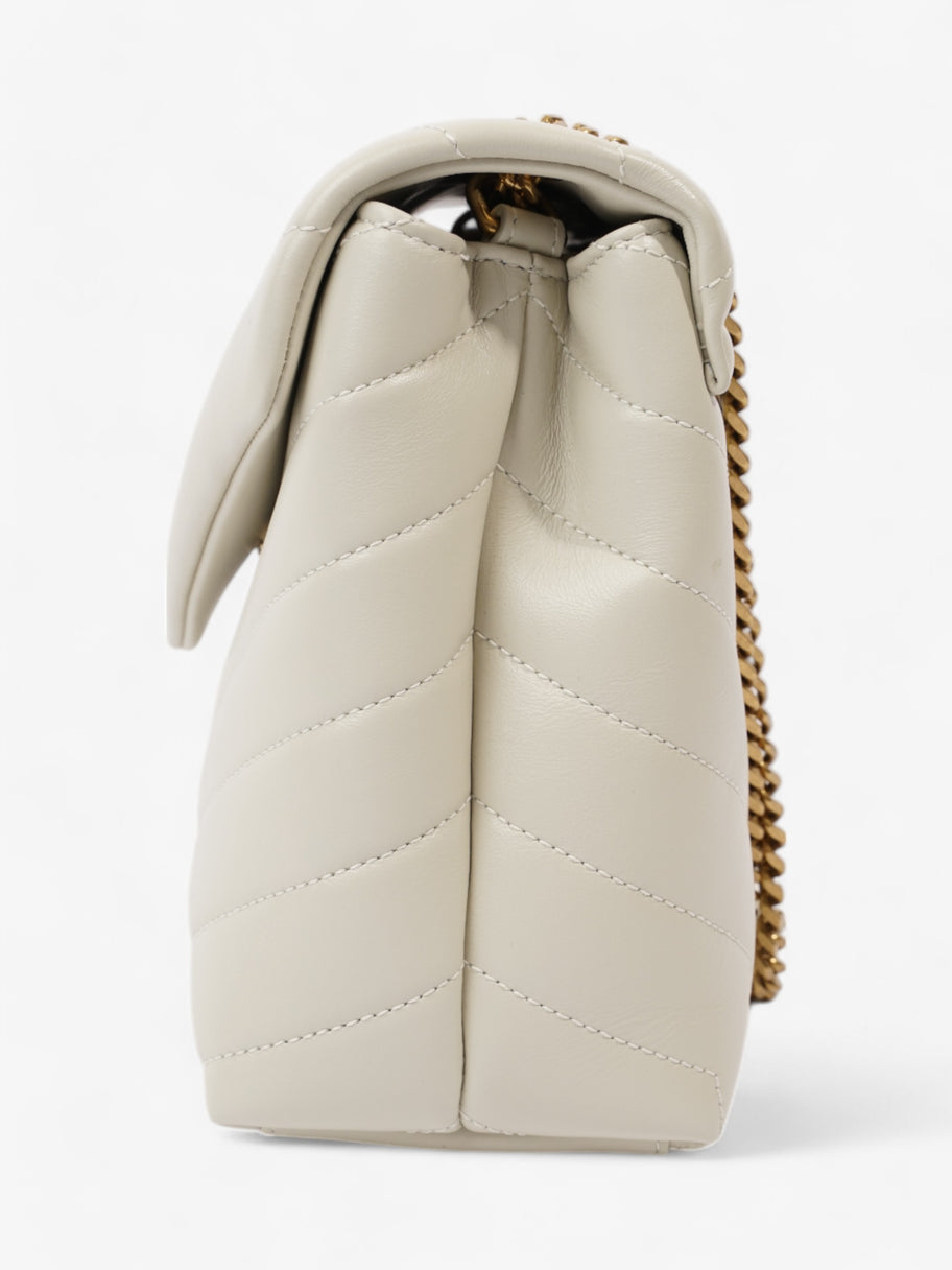 Saint Laurent Lou Lou Cream Calfskin Leather Small Image 3