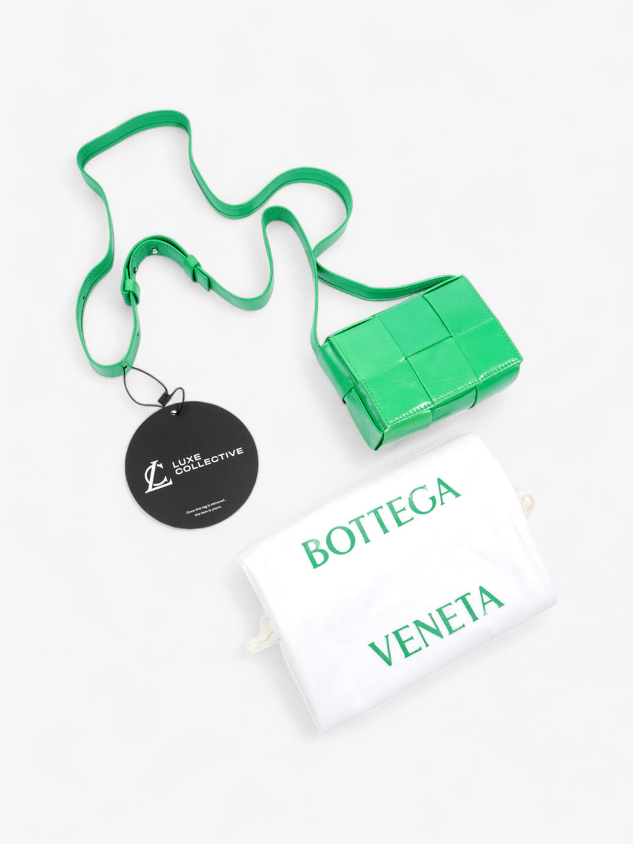 Bottega Veneta Cassette Green Intrecciato Leather Mini Image 9