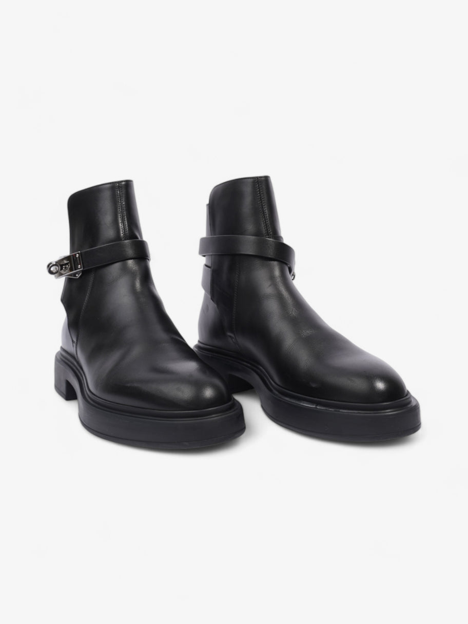 Hermes Ankle Boots Black Leather EU 37 UK 4 Image 2