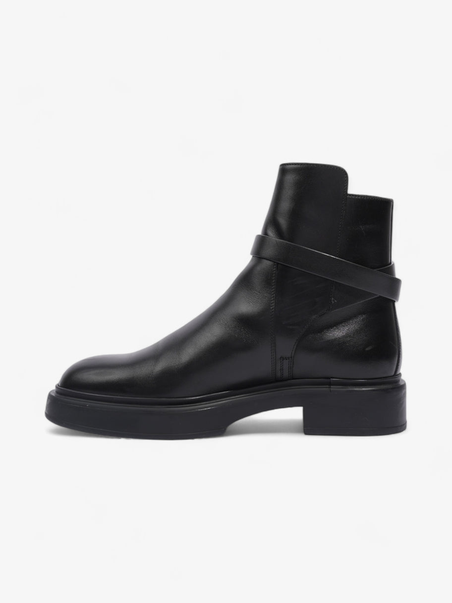 Hermes Ankle Boots Black Leather EU 37 UK 4 Image 3