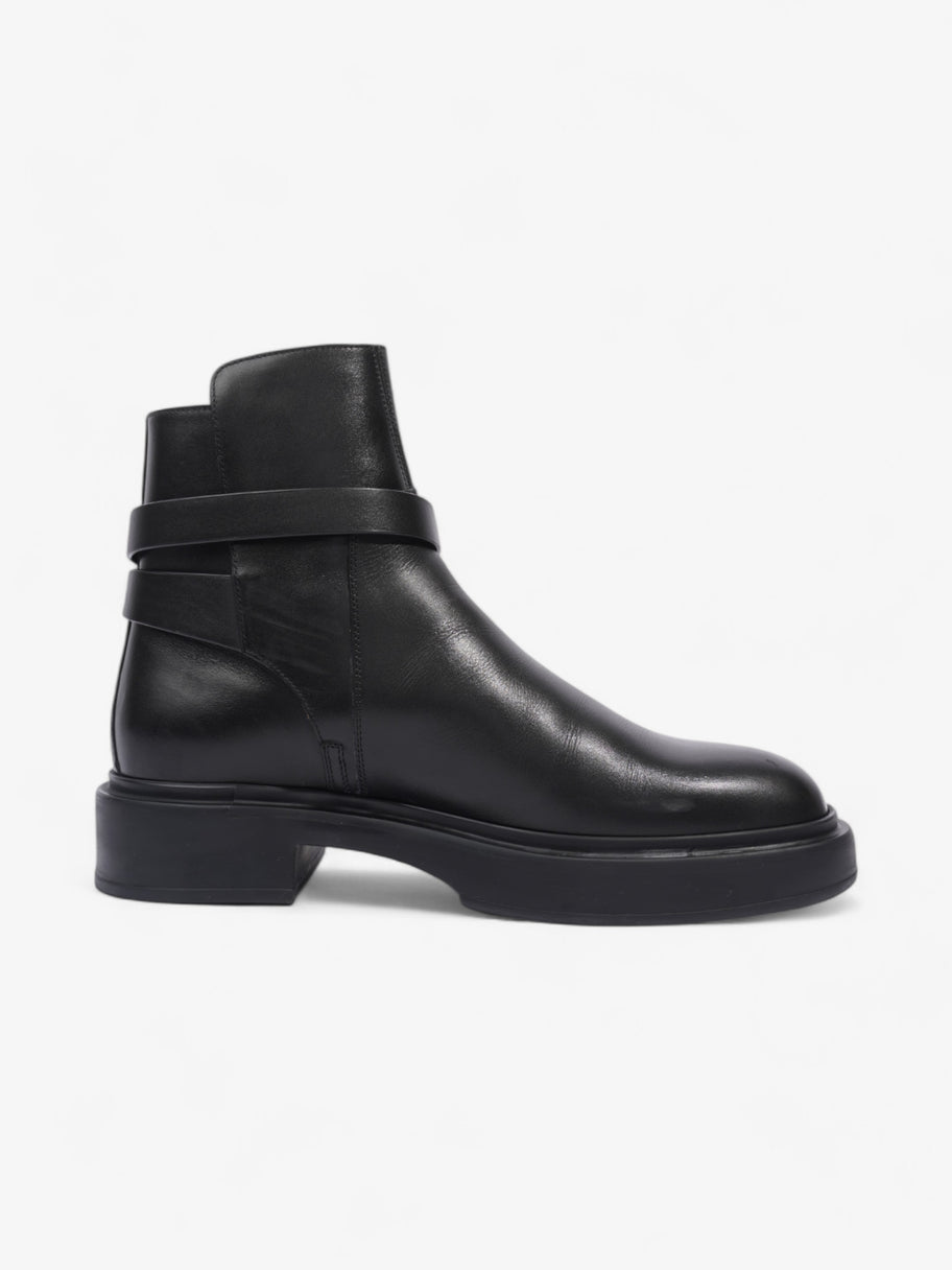 Hermes Ankle Boots Black Leather EU 37 UK 4 Image 4