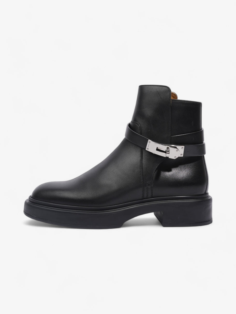 Hermes Ankle Boots Black Leather EU 37 UK 4 Image 5