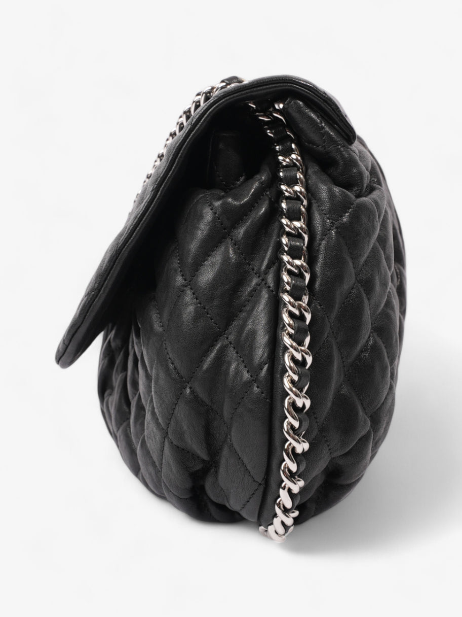 Chanel Chain Around Flap Bag Black Lambskin Leather Large Image 3