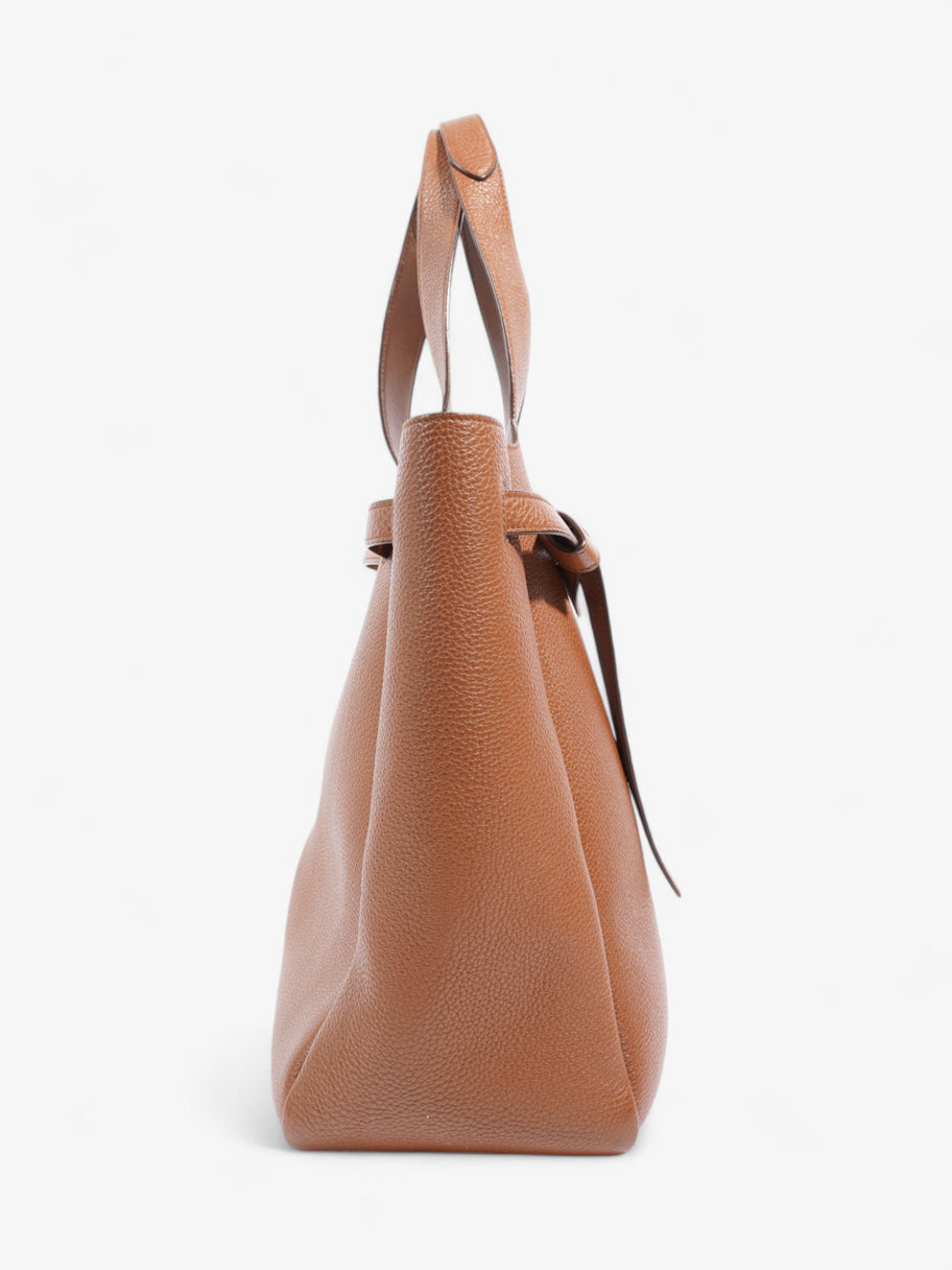 Prada Dynamique Tote Brown Leather Image 5