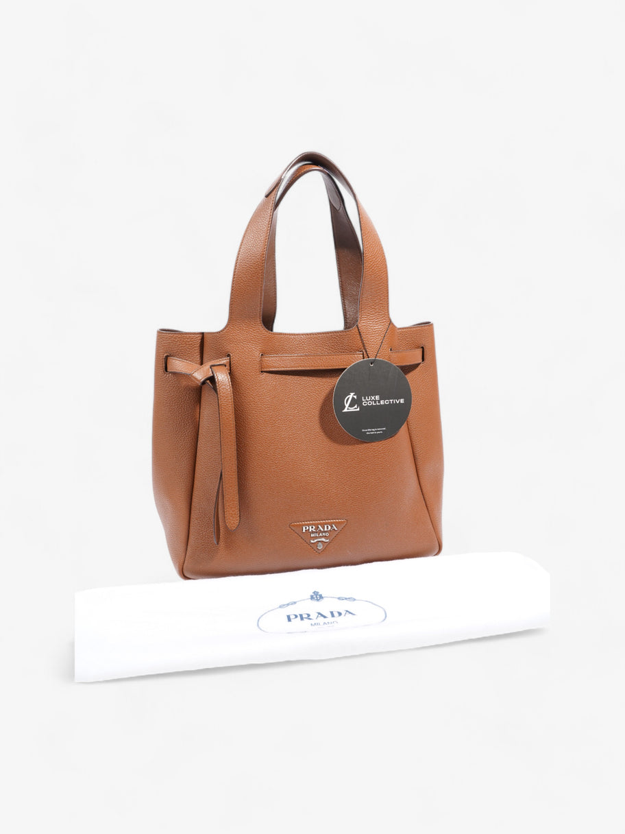 Prada Dynamique Tote Brown Leather Luxe Collective