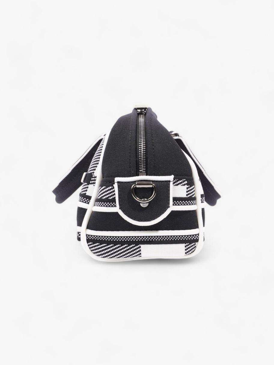 Christian Dior Vibe Zip Bowling Bag Black / White Cloth Image 3