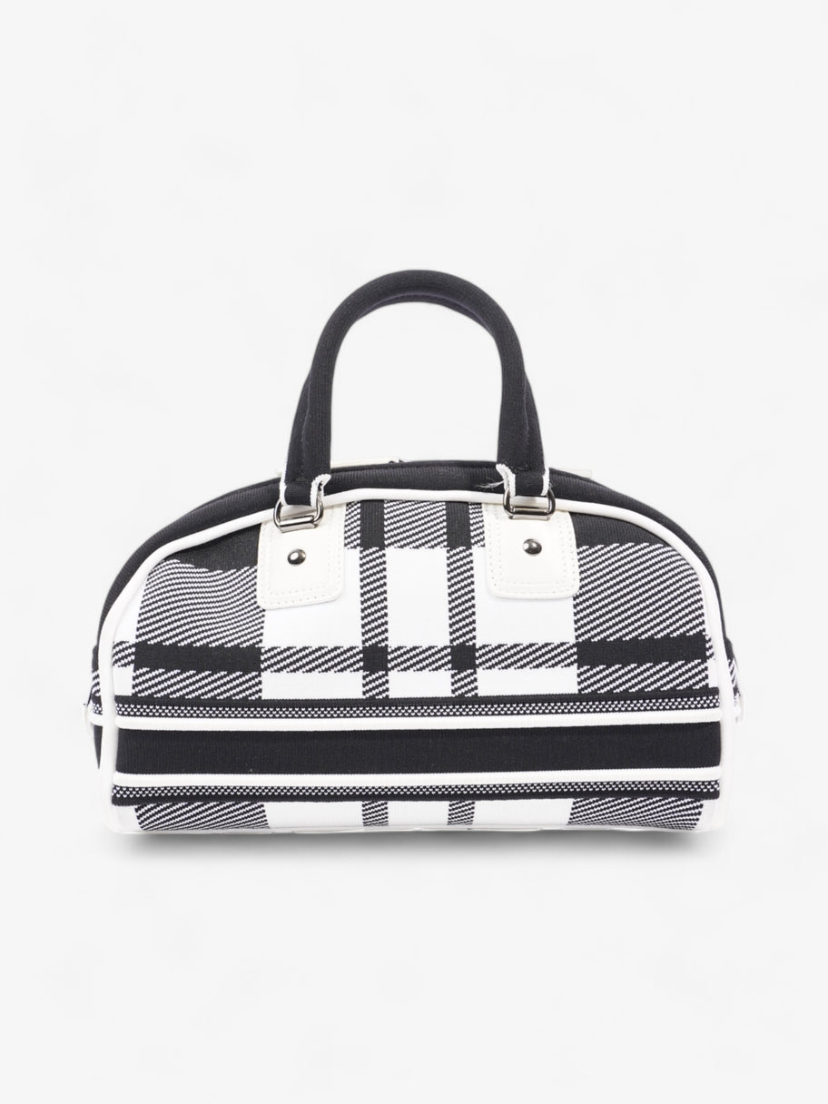 Christian Dior Vibe Zip Bowling Bag Black / White Cloth Image 4