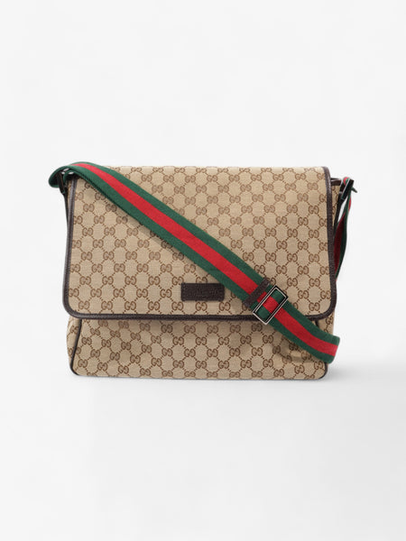 Gucci Canvas shops Messenger Bag