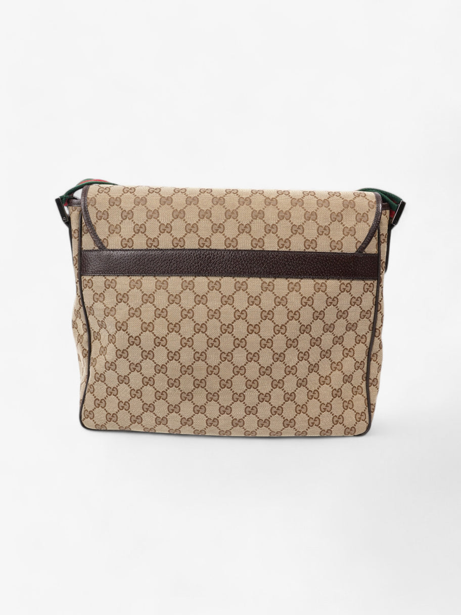 Gucci Messenger Bag Beige / Brown Canvas Image 4