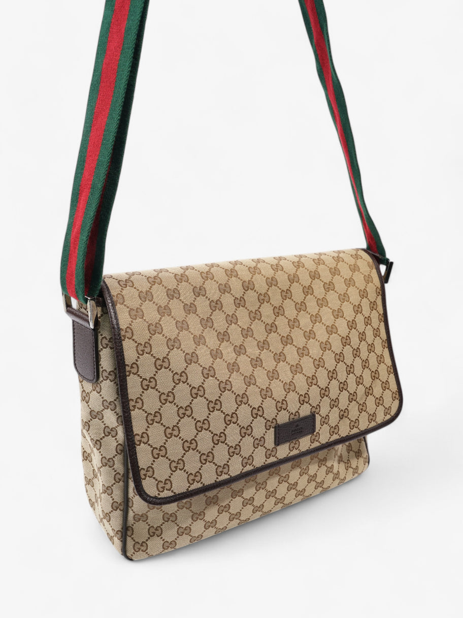 Gucci Messenger Bag Beige / Brown Canvas Image 7