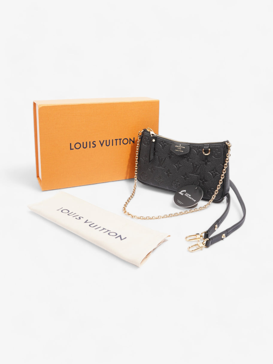 Louis Vuitton Easy Pouch On Strap Black Empreinte Leather Image 9