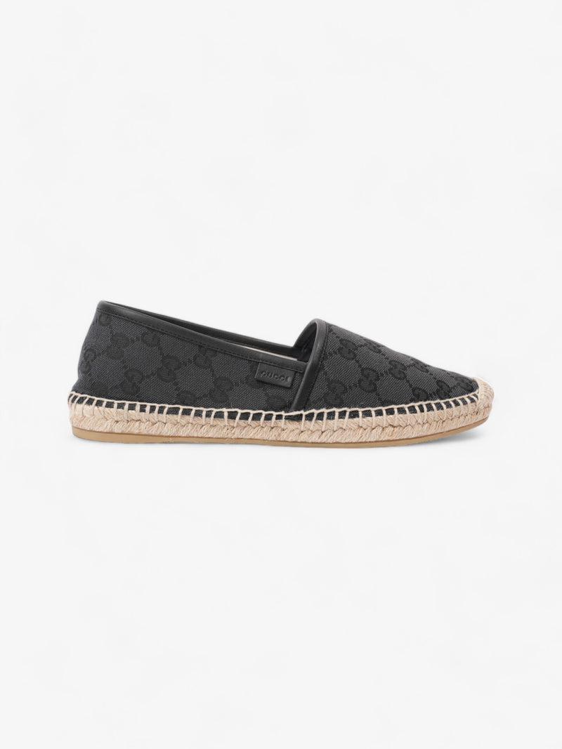  Gucci GG Espadrille GG Supreme / Black Canvas EU 37 UK 4