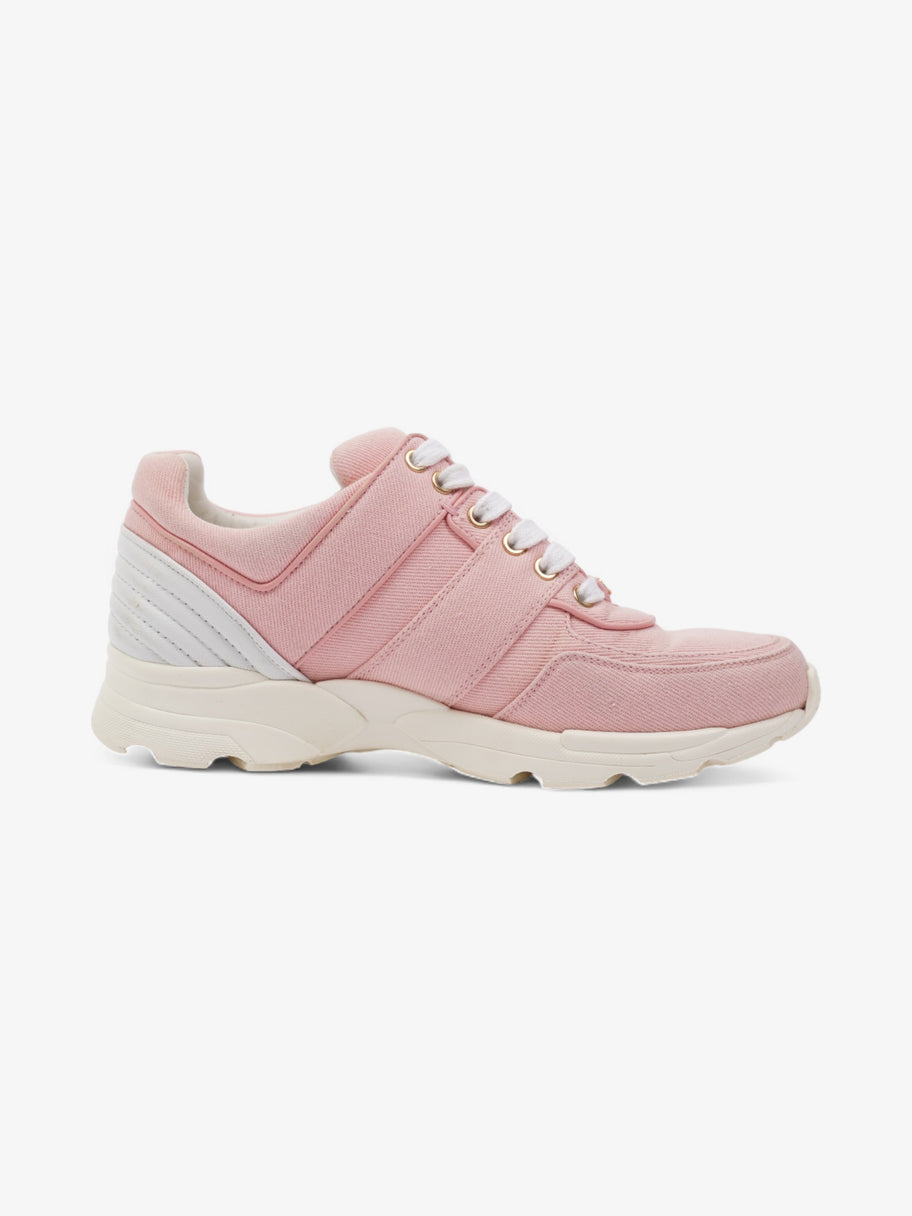 Chanel CC Canvas Sneakers Pink / White Canvas EU 37.5 UK 4.5 Image 4