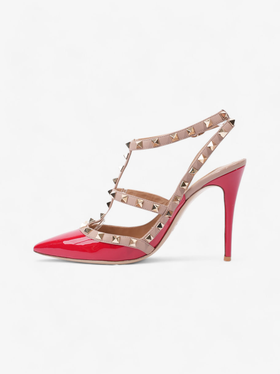 Valentino Rockstud Heels 100 Red / Nude Patent Leather EU 40 UK 7 Image 3